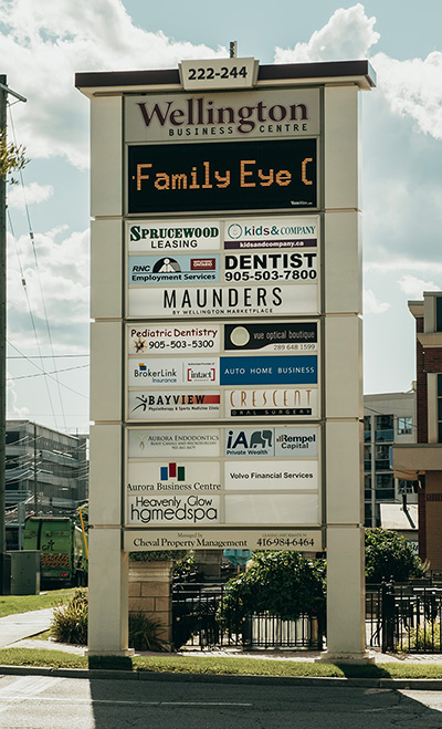 image of the road sign outside of the offices of Rempel Capital, investment portfolio management