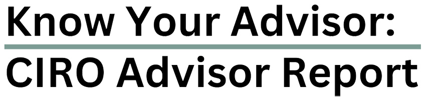 image of the CIRO Advisor Report